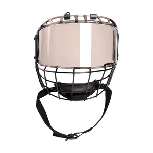 全脸钢质安全冰球头盔面罩