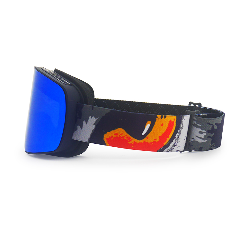 柔性框架防紫外线成人滑雪护目镜